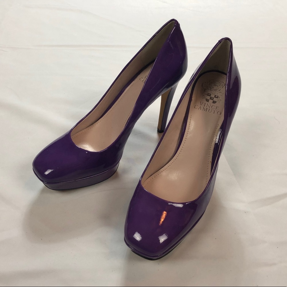 💜 Vince Camuto 👠Purple leather pumps